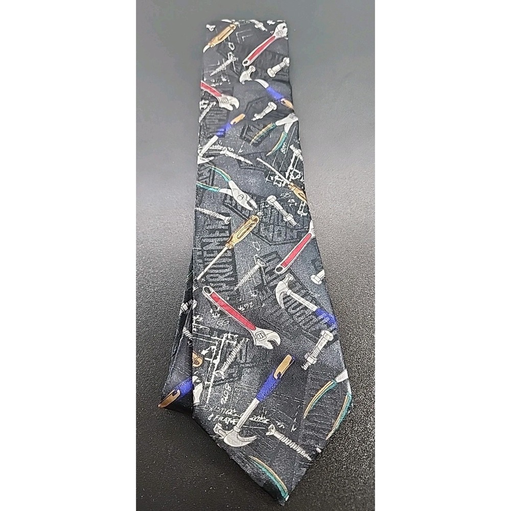 Home Improvement Tooling‎ Around Necktie Dad Gift Fathers Day Tim Allen Vtg USA